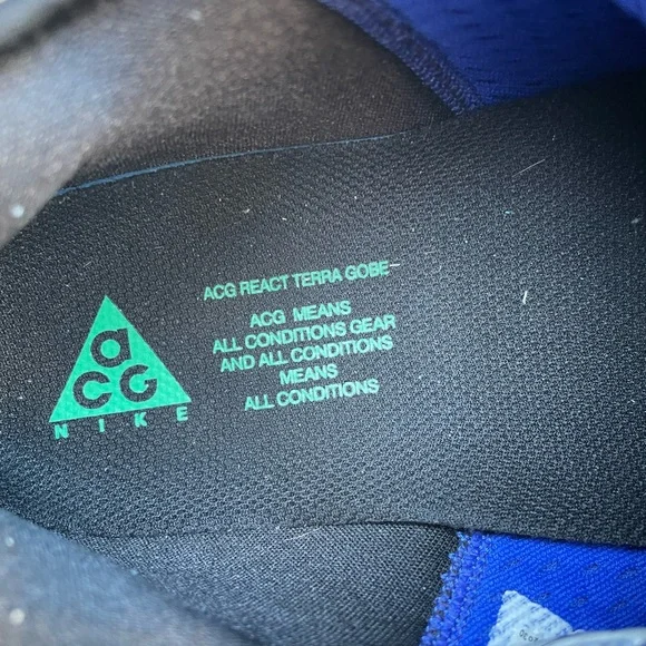 Nike ACG React Terra Gobe Size 13 blue and BlackReactAthletic Sneakers
